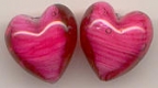 Alabaster Hearts, 21mm Rubino Pink